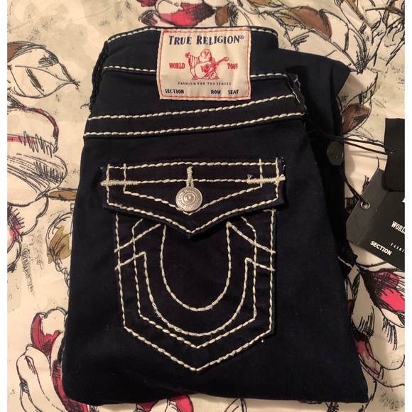 True Religion Jennie Curvy Jeans Dark Wash NWT - Picture 11 of 13